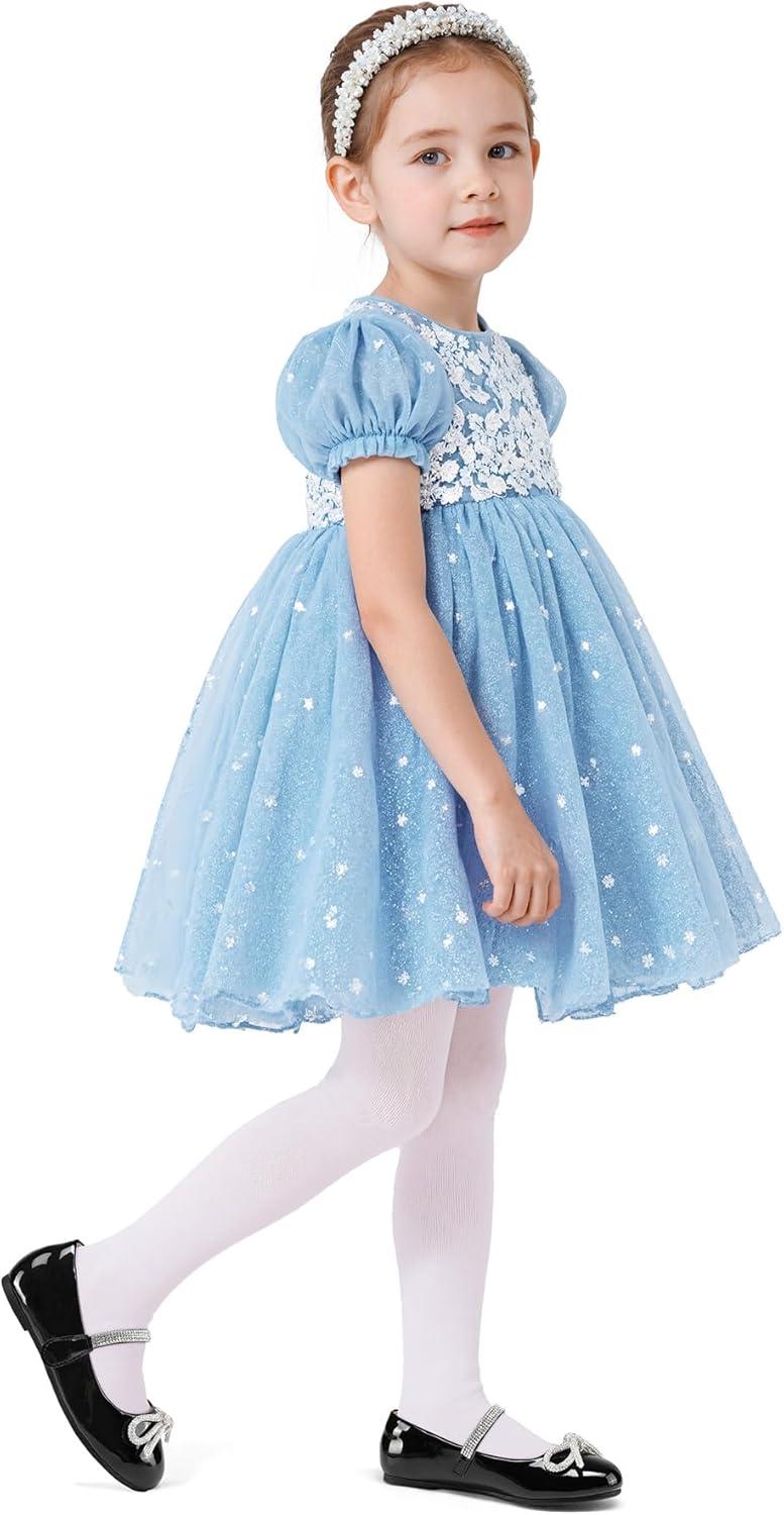 imageK KomForme Girls Bow Mary Jane Dress Shoes Ballet Princess Flats with Rhinestone Strap for Party Wedding School ToddlerLittle KidBig KidBlack