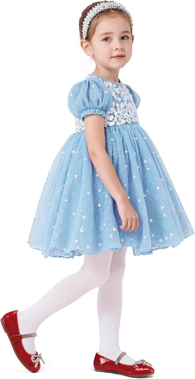 imageK KomForme Girls Bow Mary Jane Dress Shoes Ballet Princess Flats with Rhinestone Strap for Party Wedding School ToddlerLittle KidBig KidRed