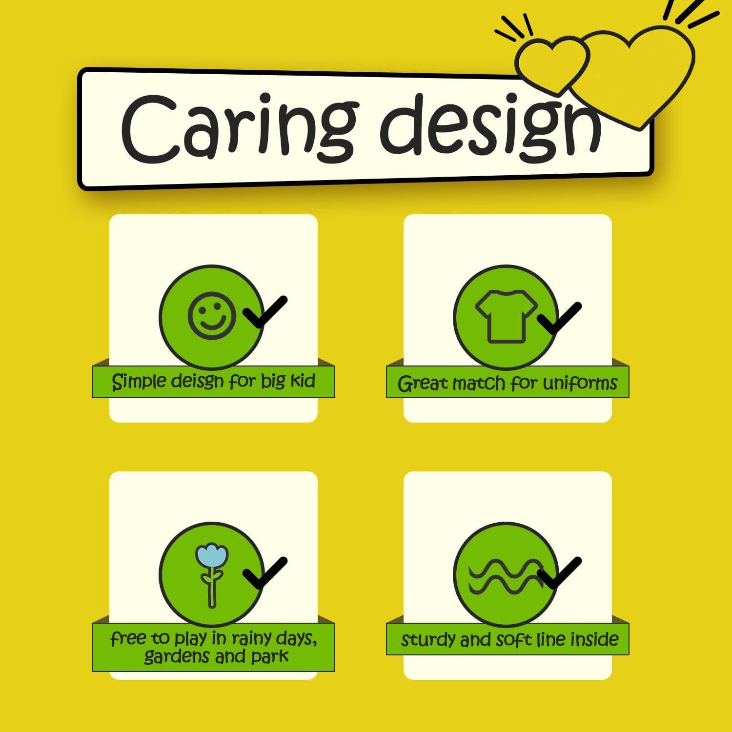 imageK KomForme Kids Rain Boots Waterproof Rubber Matte Boots with Easyon HandlesAyellow