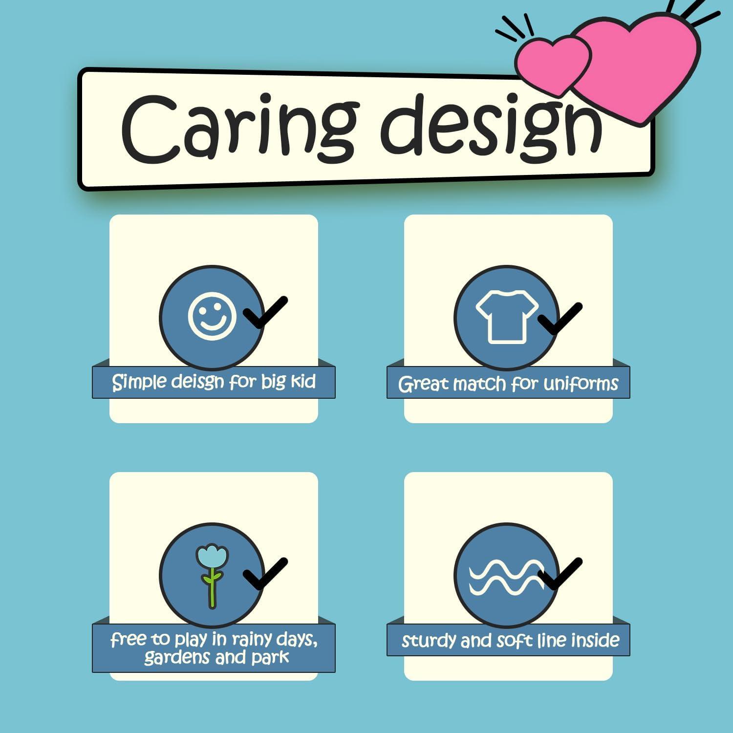 imageK KomForme Kids Rain Boots Waterproof Rubber Matte Boots with Easyon HandlesBlue