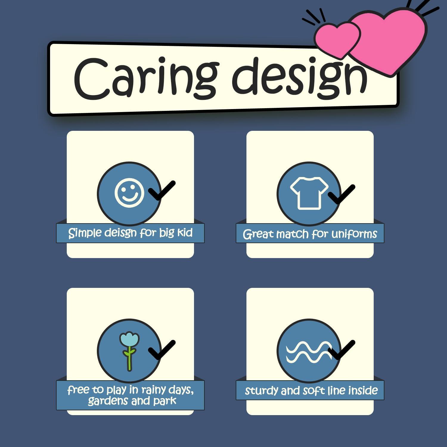 imageK KomForme Kids Rain Boots Waterproof Rubber Matte Boots with Easyon HandlesNavy