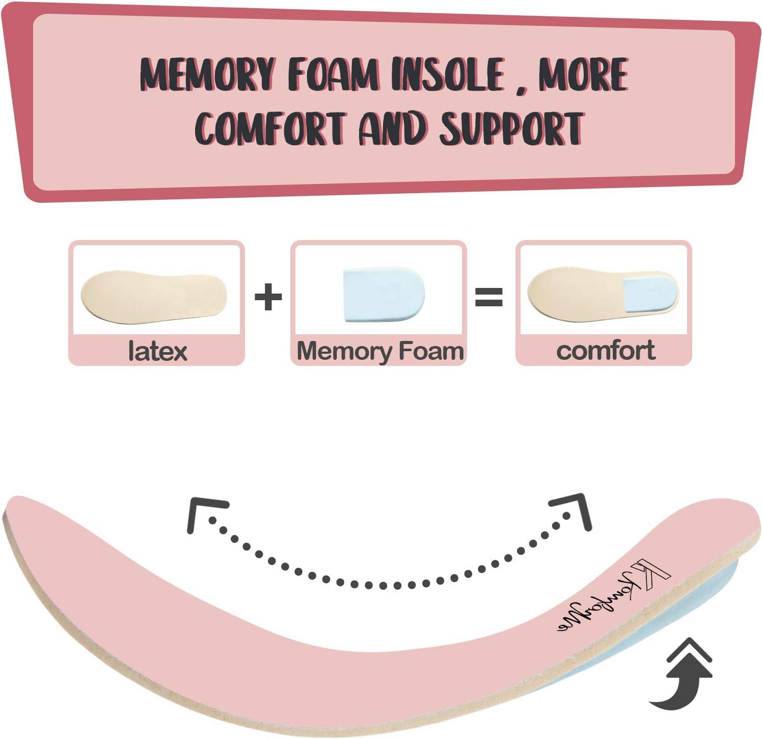 imageK KomForme Kids Shoes Toddlers Canvas Sneakers Slip on Walking Tennis Shoes for Boys GirlsToddlerLittle KidsBig KidsApink