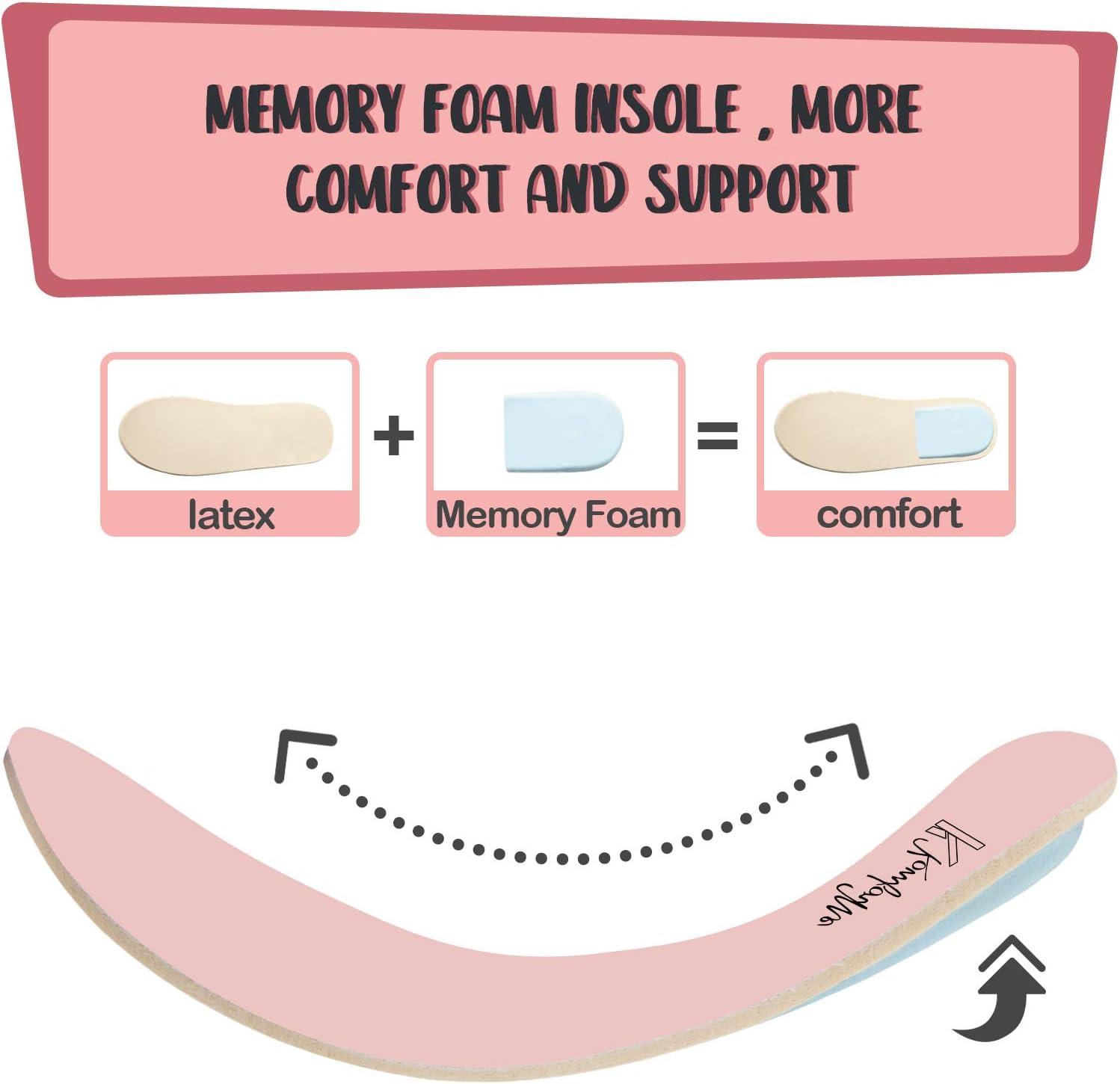 imageK KomForme Kids Shoes Toddlers Canvas Sneakers Slip on Walking Tennis Shoes for Boys GirlsToddlerLittle KidsBig KidsApink Glitter