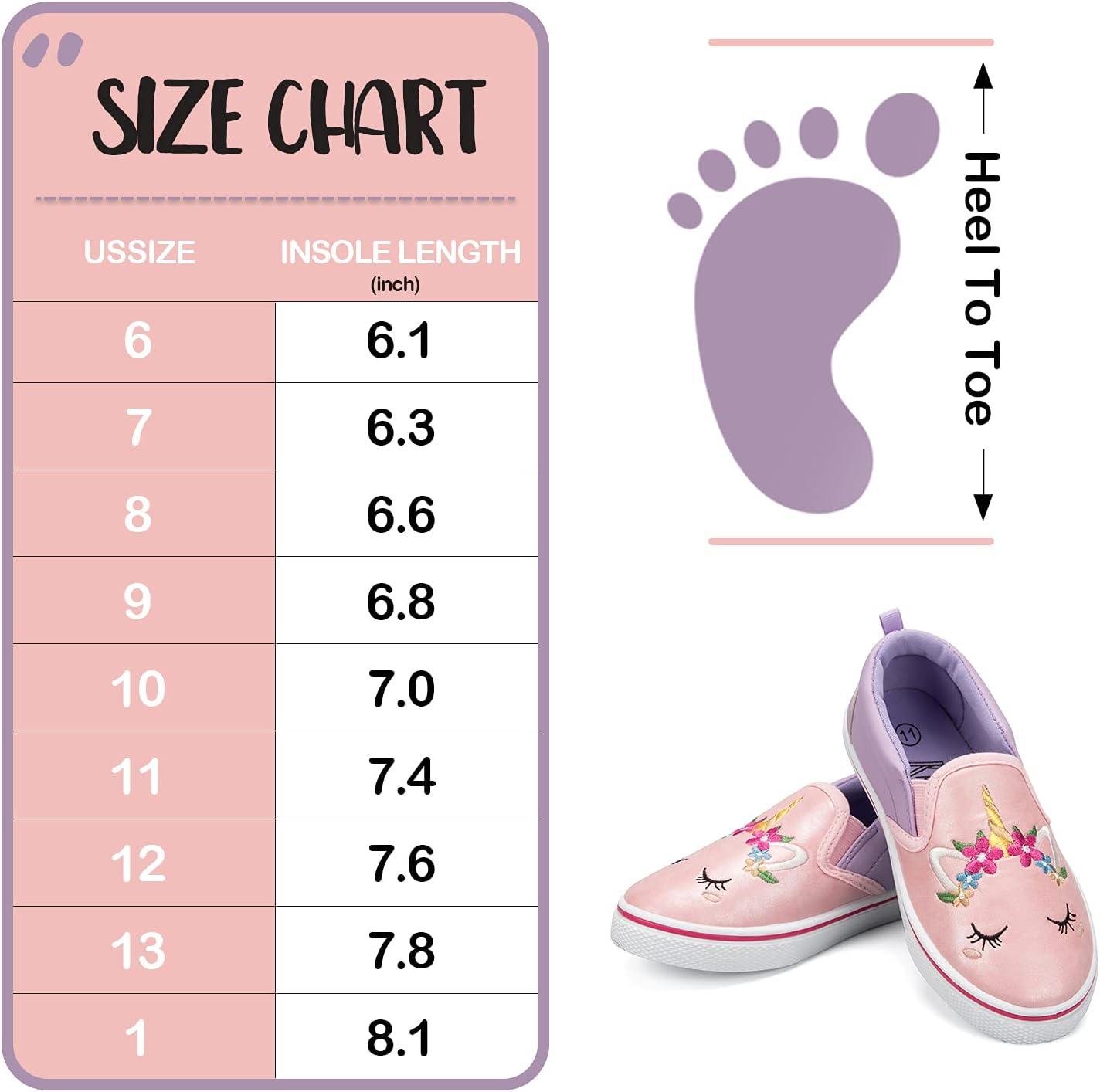 imageK KomForme Kids Shoes Toddlers Canvas Sneakers Slip on Walking Tennis Shoes for Boys GirlsToddlerLittle KidsBig KidsApink Unicorn