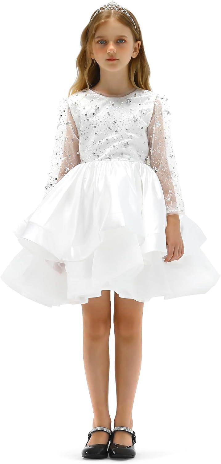 imageK KomForme Mary Jane Shoes with Low Heel Rhinestones Princess Flats Dress Pump Shoes for Little KidBig KidBlack