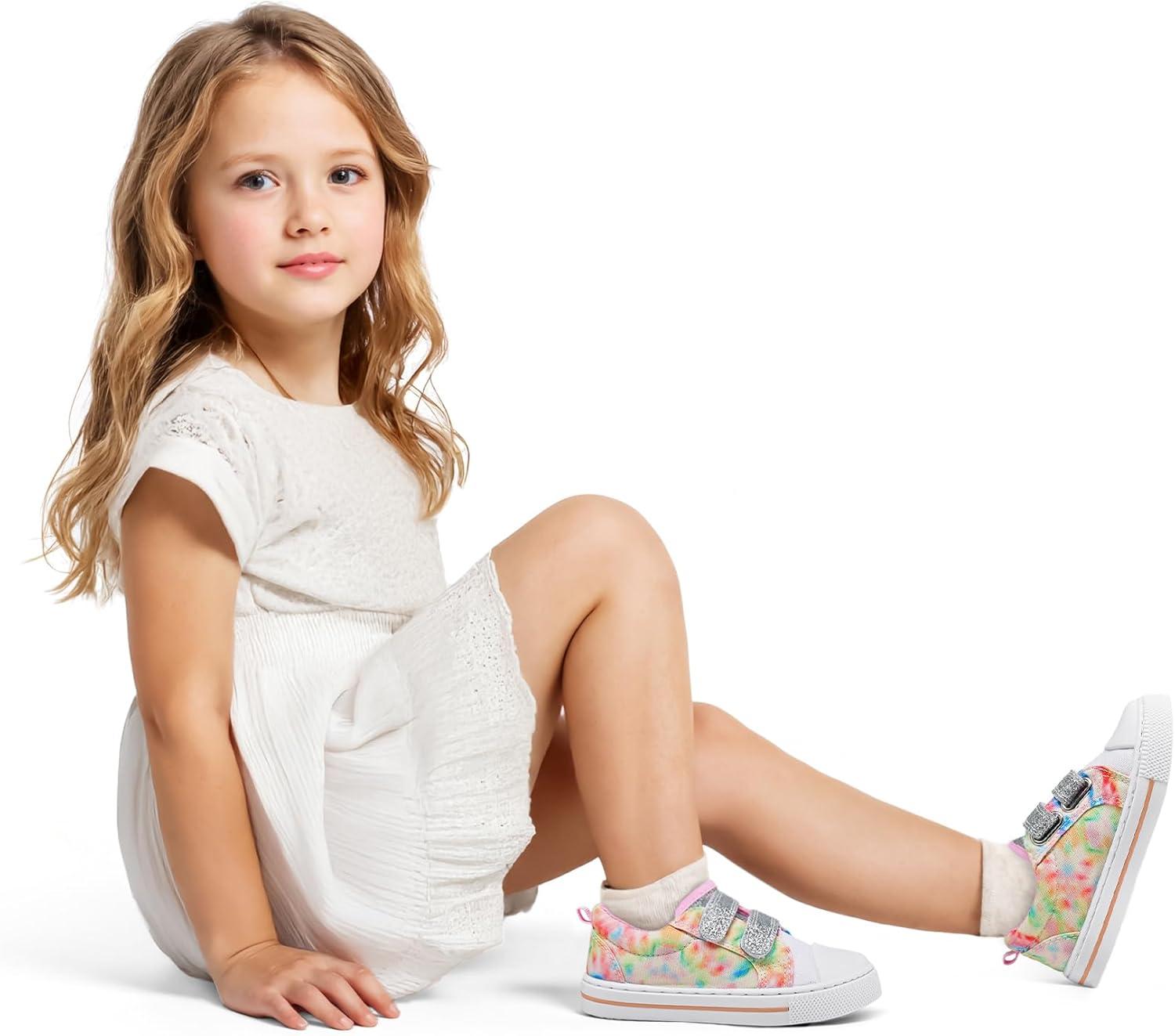 imageK KomForme Sneakers for Boys and GirlsToddler Kids Soft Walking ShoesColorful