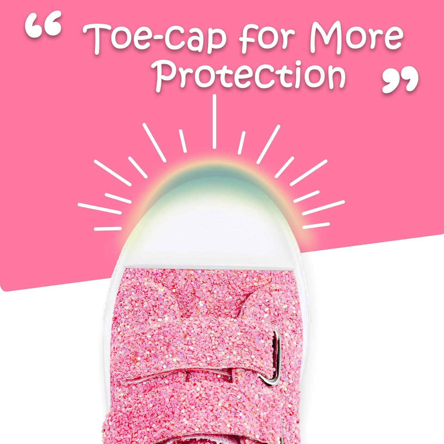 imageK KomForme Sneakers for Boys and GirlsToddler Kids Soft Walking ShoesPink Glitter