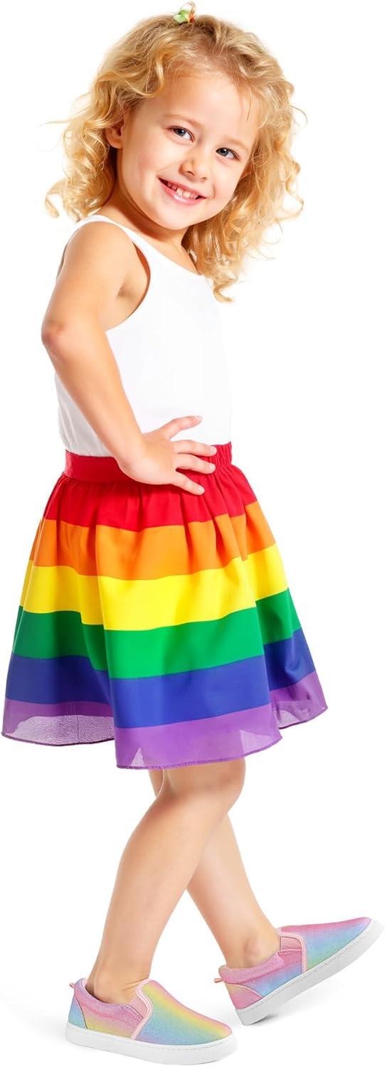 imageK KomForme Toddler Girls Boys Shoes Little Kids Slip on Canvas Sneakers for RunningWalkingGradient Glitter