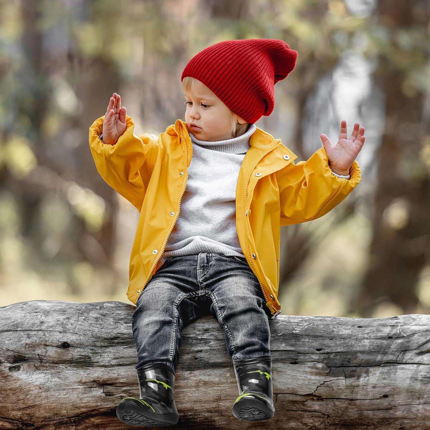 imageK KomForme Toddler Rain Boots Baby Easyon Rain Shoes Lightweight Waterproof for Boys and GirlsCamouflage