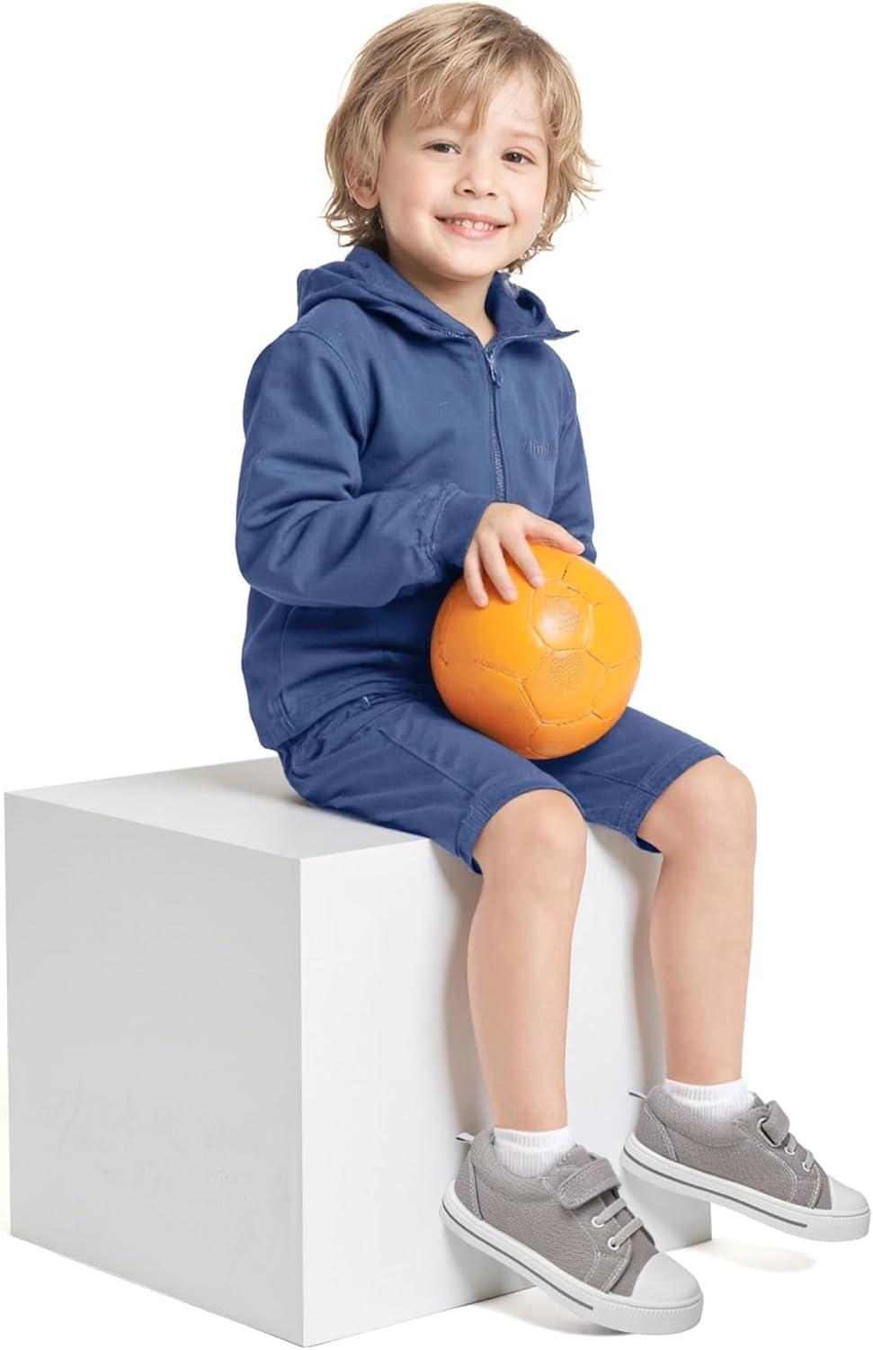 imageK KomForme Toddler Shoes Boys Girls Canvas Sneakers Size 413Grey