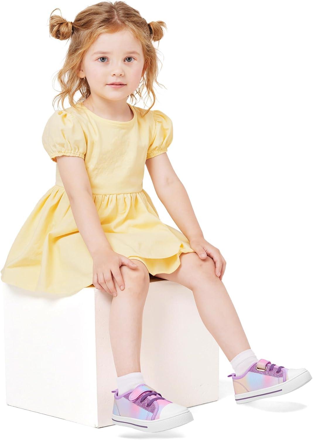 imageK KomForme Toddler Shoes Boys Girls Canvas Sneakers Size 413Main Pink