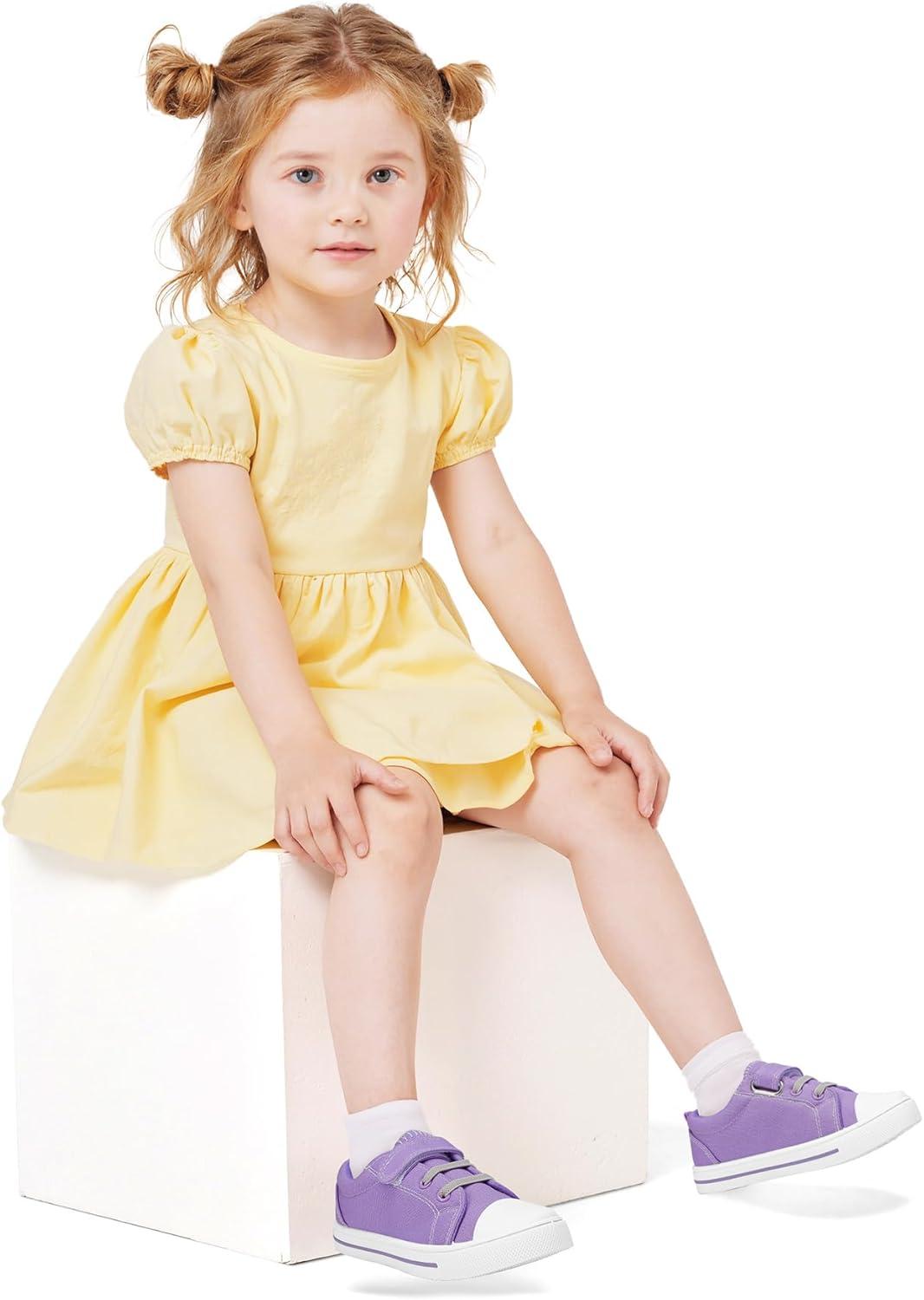 imageK KomForme Toddler Shoes Boys Girls Canvas Sneakers Size 413Taro Purple