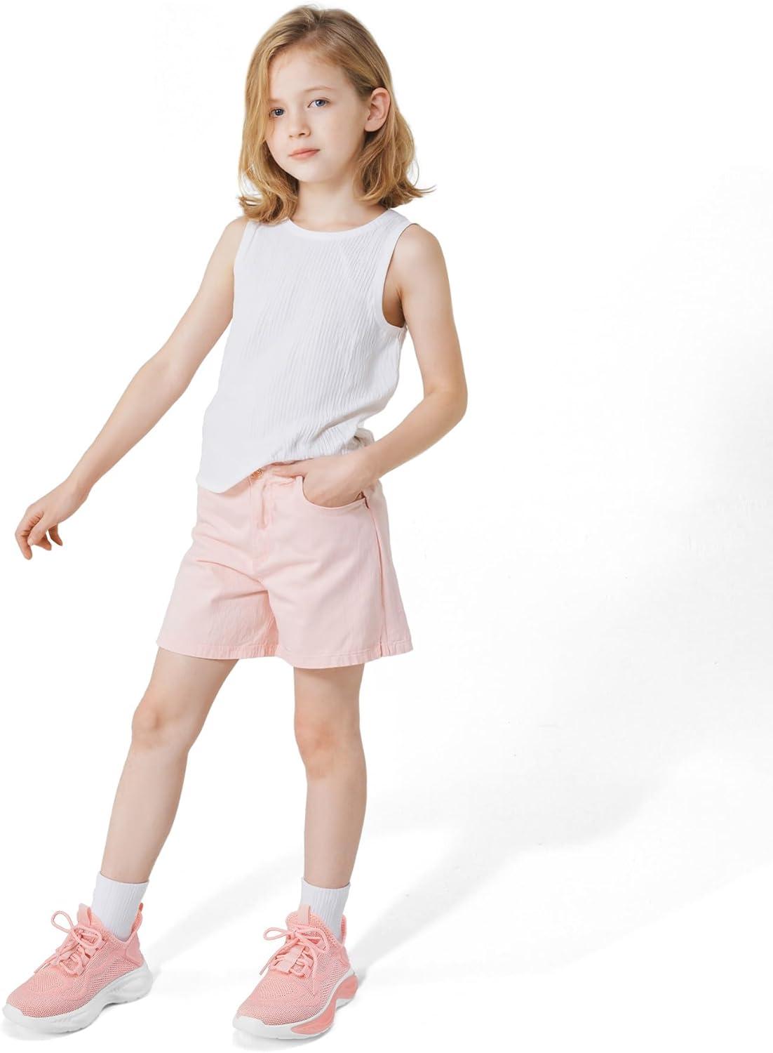 imageRUNSIDE Boys Girls Sneakers Lace up Kids Tennis Shoes for WalkingRunning Lightweight Breathable Gym Shoes Outdoor Little KidBig KidPink