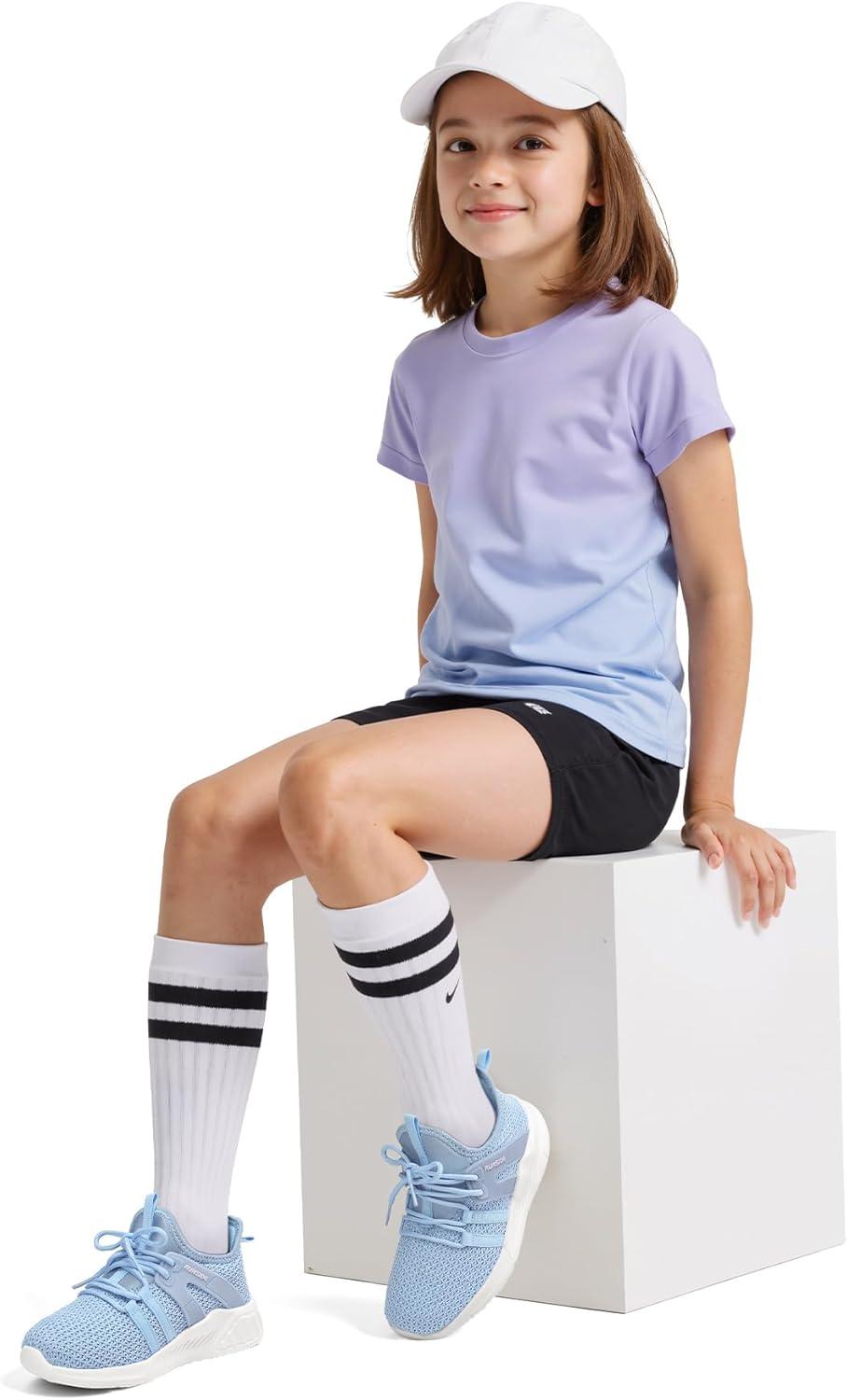 imageRUNSIDE Boys Girls Tennis Shoes Kids Lightweight Breathable Sneakers Laceup Running Athletic Shoes for ToddlerLittle KidBig KidBaby Blue