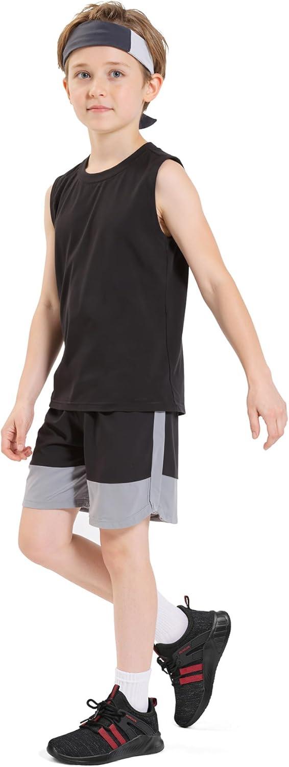 imageRUNSIDE Boys Girls Tennis Shoes Kids Lightweight Breathable Sneakers Laceup Running Athletic Shoes for ToddlerLittle KidBig KidBlackRed