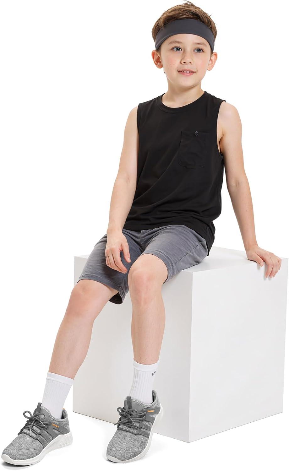 imageRUNSIDE Boys Girls Tennis Shoes Kids Lightweight Breathable Sneakers Laceup Running Athletic Shoes for ToddlerLittle KidBig KidCamouflage Gray