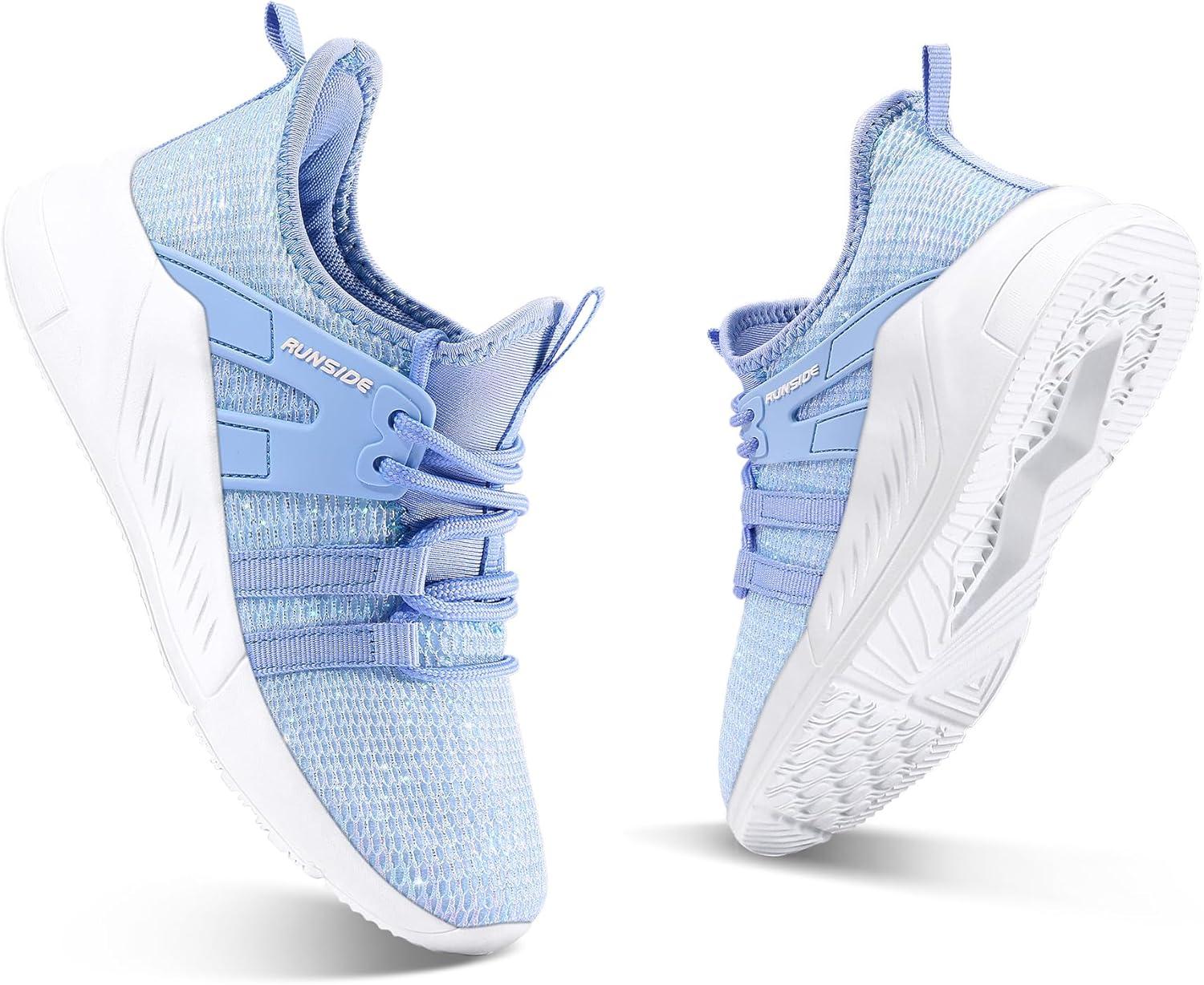 imageRUNSIDE Boys Girls Tennis Shoes Kids Lightweight Breathable Sneakers Laceup Running Athletic Shoes for ToddlerLittle KidBig KidDreamlike