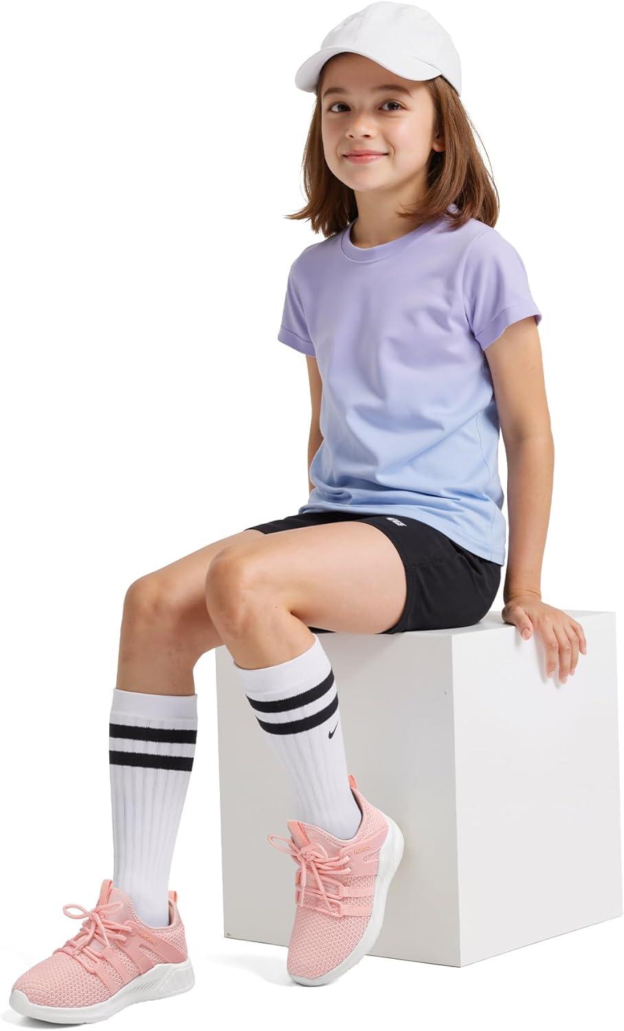 imageRUNSIDE Boys Girls Tennis Shoes Kids Lightweight Breathable Sneakers Laceup Running Athletic Shoes for ToddlerLittle KidBig KidPink