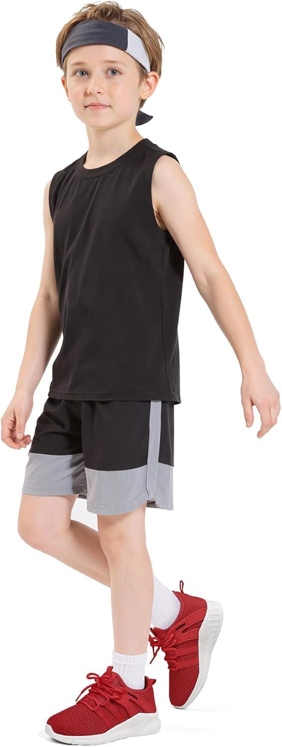 imageRUNSIDE Boys Girls Tennis Shoes Kids Lightweight Breathable Sneakers Laceup Running Athletic Shoes for ToddlerLittle KidBig KidRed