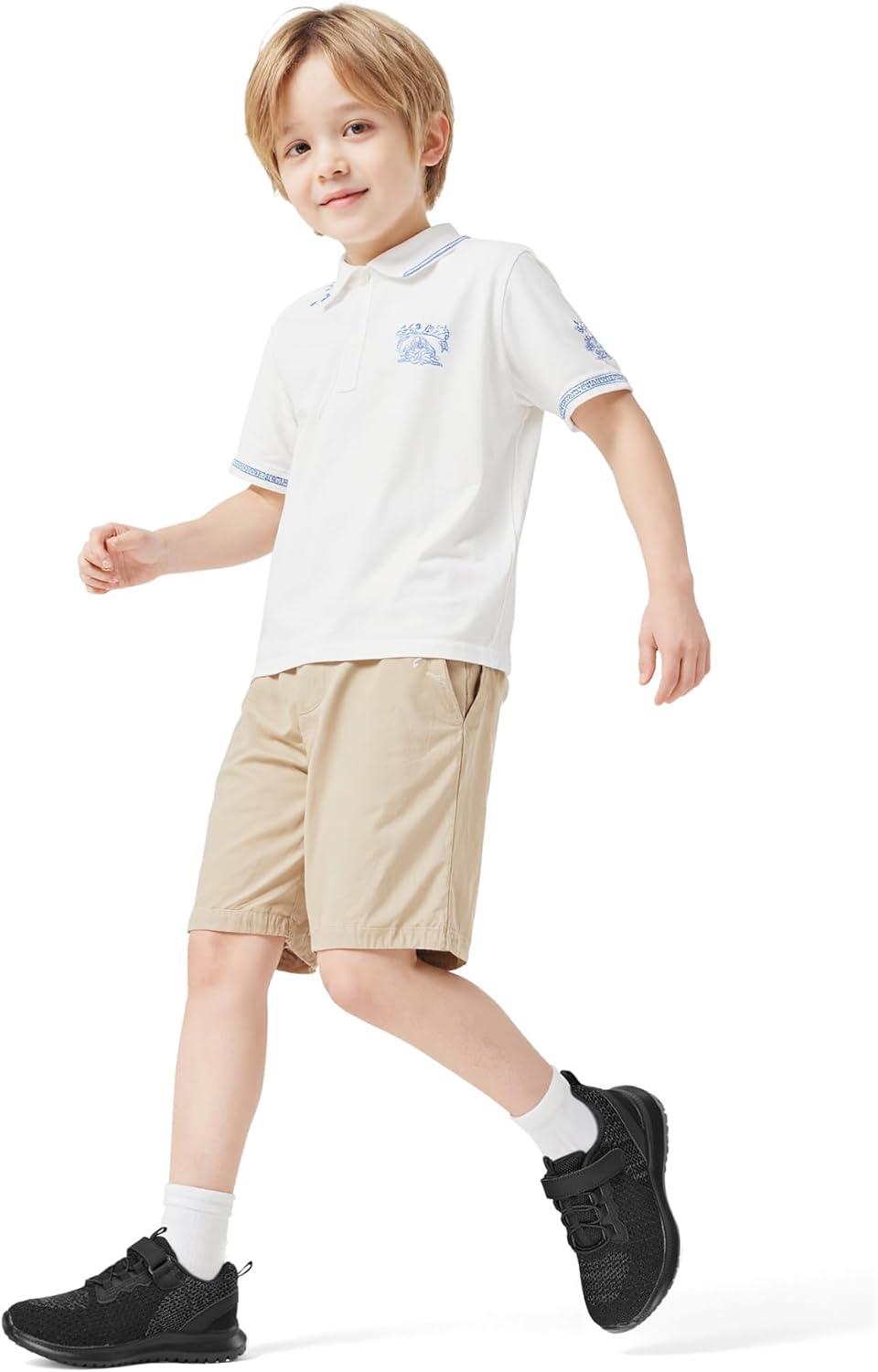 imageRUNSIDE Kids Shoes Boys Girls Sneakers Lightweight Athletic WalkingRunning Tennis ShoesToddlerLittle KidBig KidAblack