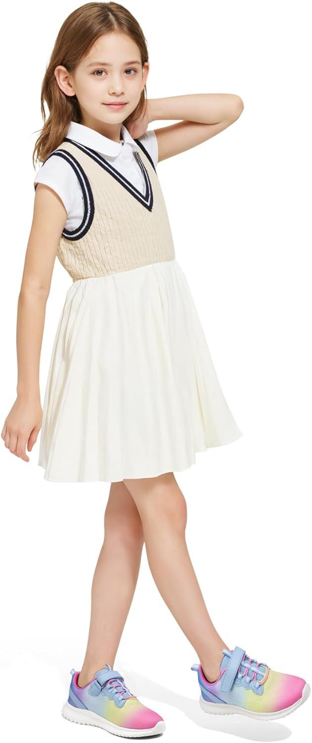 imageRUNSIDE Kids Shoes Boys Girls Sneakers Lightweight Athletic WalkingRunning Tennis ShoesToddlerLittle KidBig KidGradient Pink