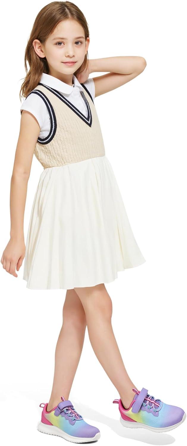 imageRUNSIDE Kids Shoes Boys Girls Sneakers Lightweight Athletic WalkingRunning Tennis ShoesToddlerLittle KidBig KidGradient Purple