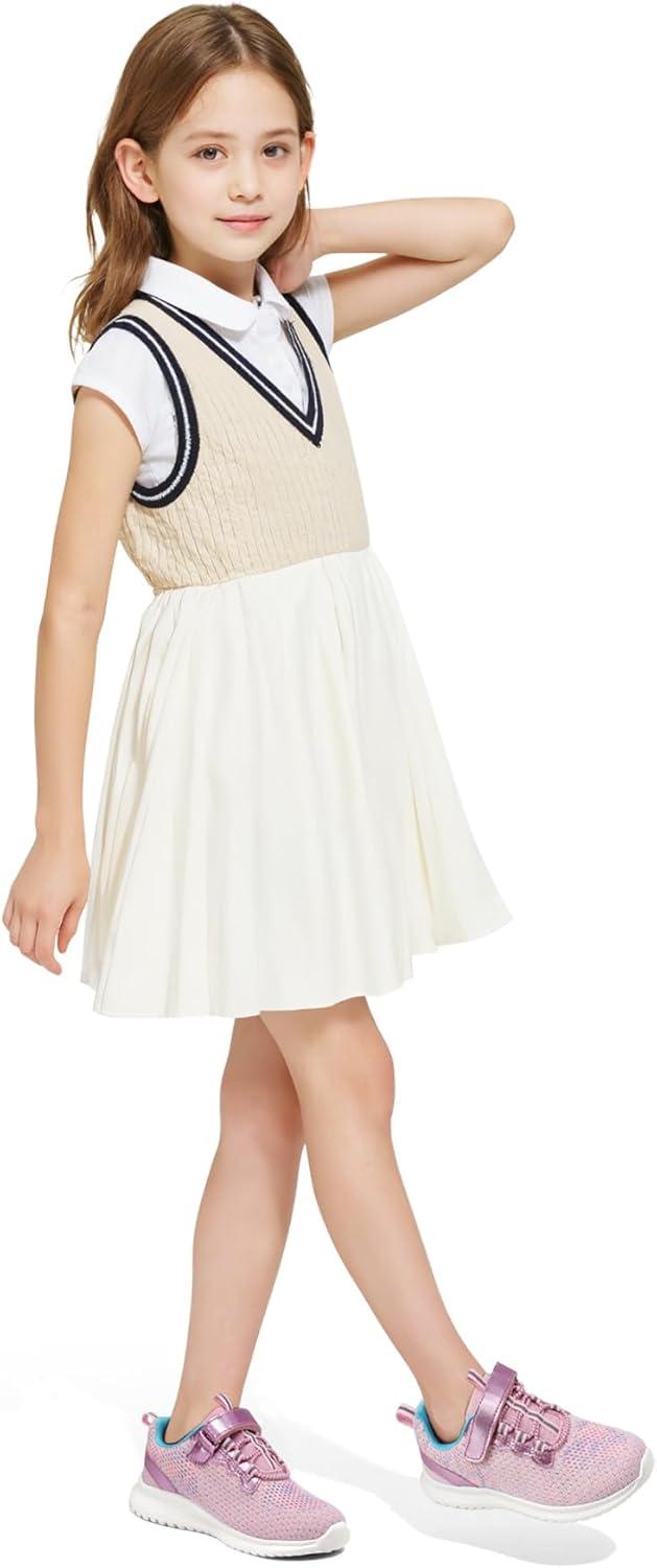 imageRUNSIDE Kids Shoes Boys Girls Sneakers Lightweight Athletic WalkingRunning Tennis ShoesToddlerLittle KidBig KidPink