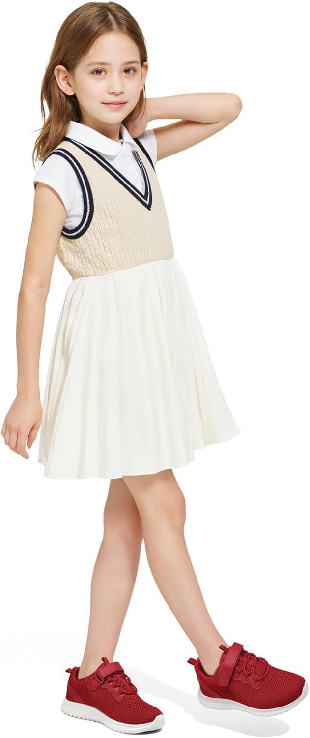 imageRUNSIDE Kids Shoes Boys Girls Sneakers Lightweight Athletic WalkingRunning Tennis ShoesToddlerLittle KidBig KidRed