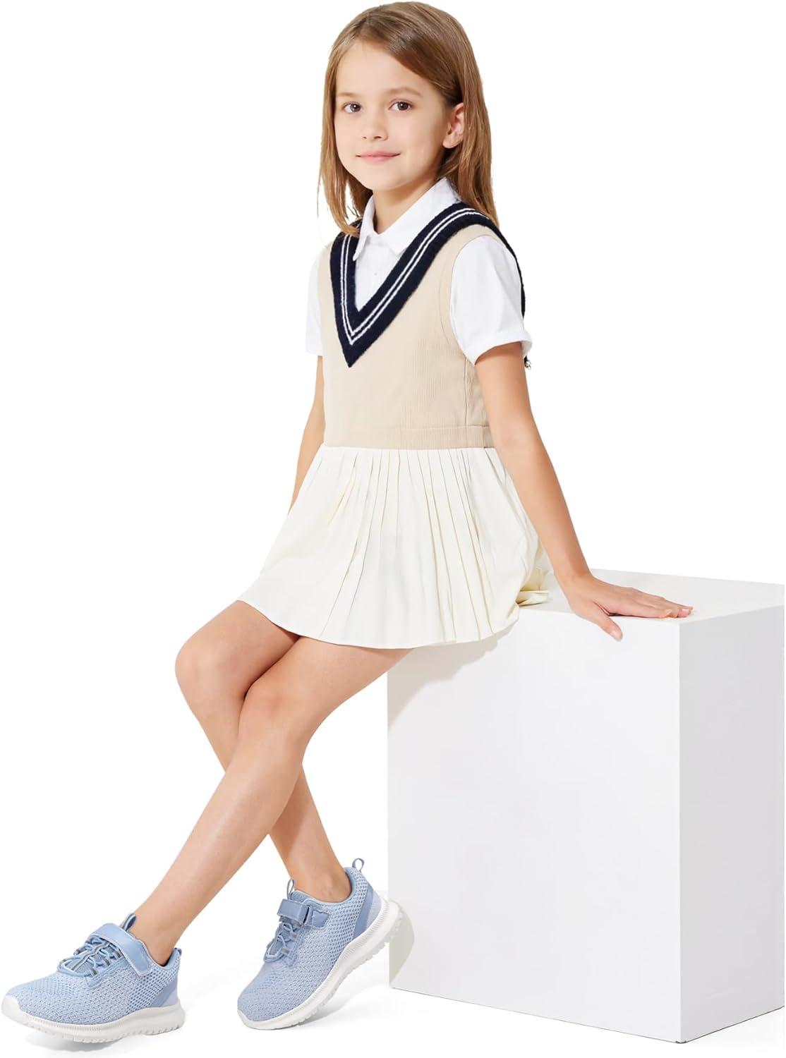 imageRUNSIDE Kids Shoes Boys Girls Sneakers Lightweight Athletic WalkingRunning Tennis ShoesToddlerLittle KidBig KidSky Blue