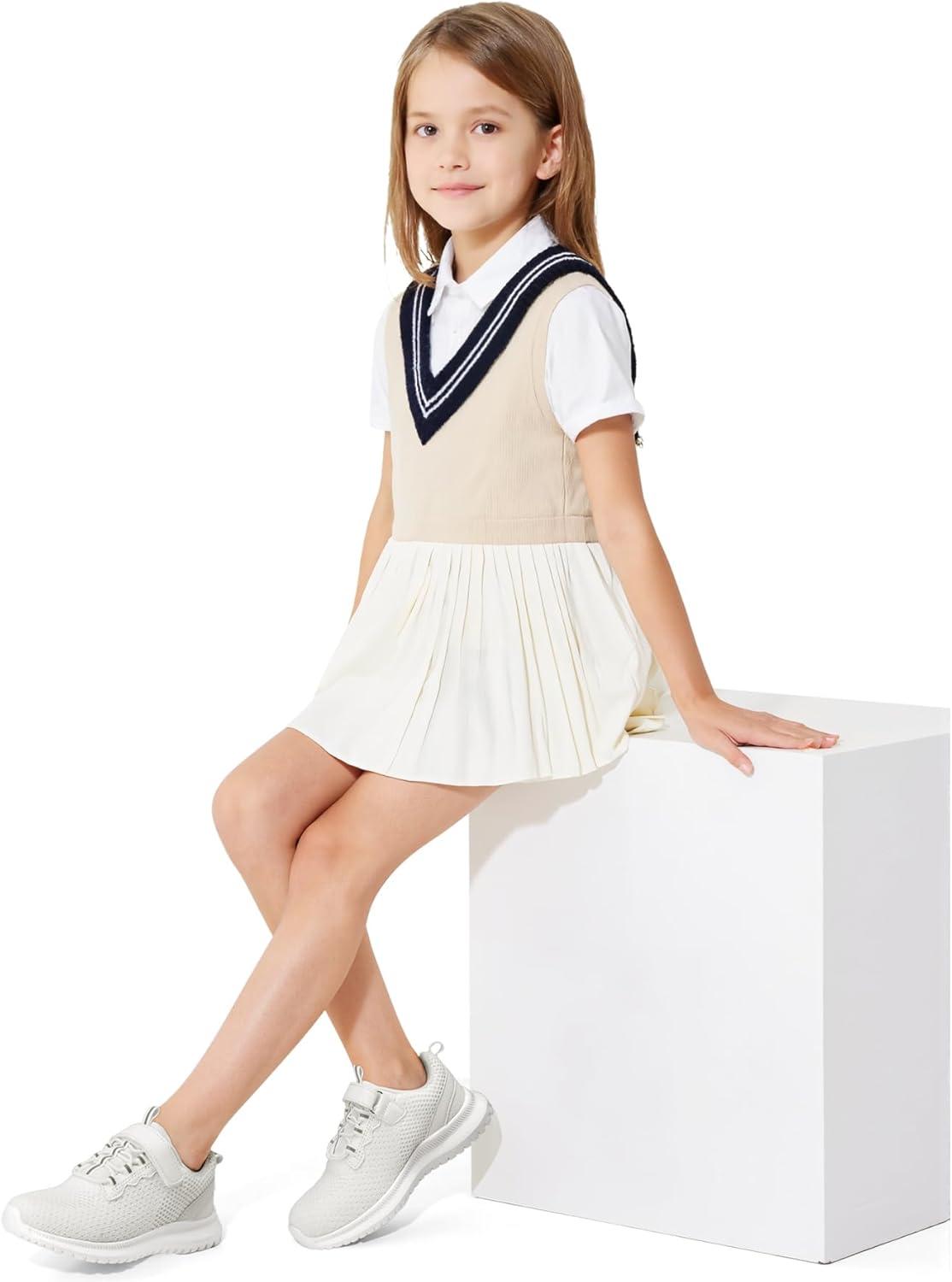 imageRUNSIDE Kids Shoes Boys Girls Sneakers Lightweight Athletic WalkingRunning Tennis ShoesToddlerLittle KidBig KidWhite