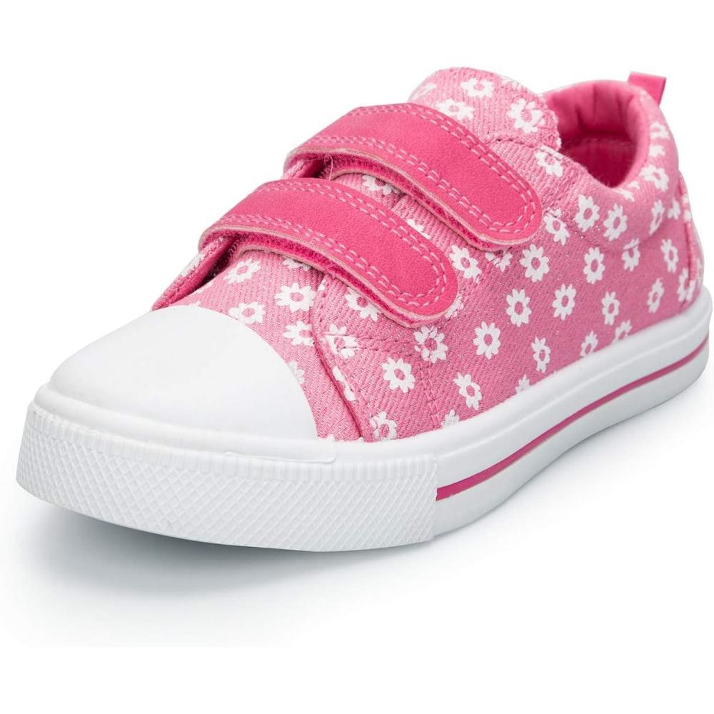 imageK KomForme Sneakers for Boys and GirlsToddler Kids Soft Walking ShoesPink Flower