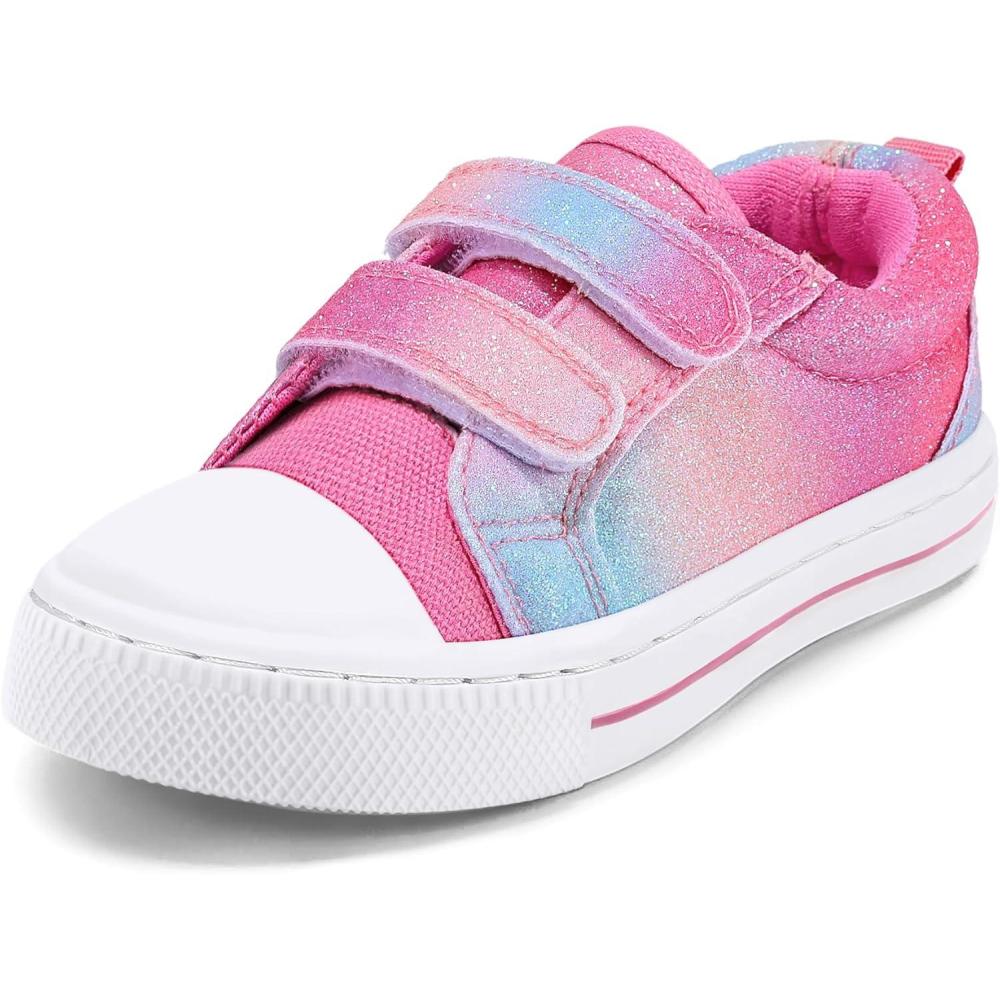 imageK KomForme Sneakers for Boys and GirlsToddler Kids Soft Walking ShoesPink Gradient