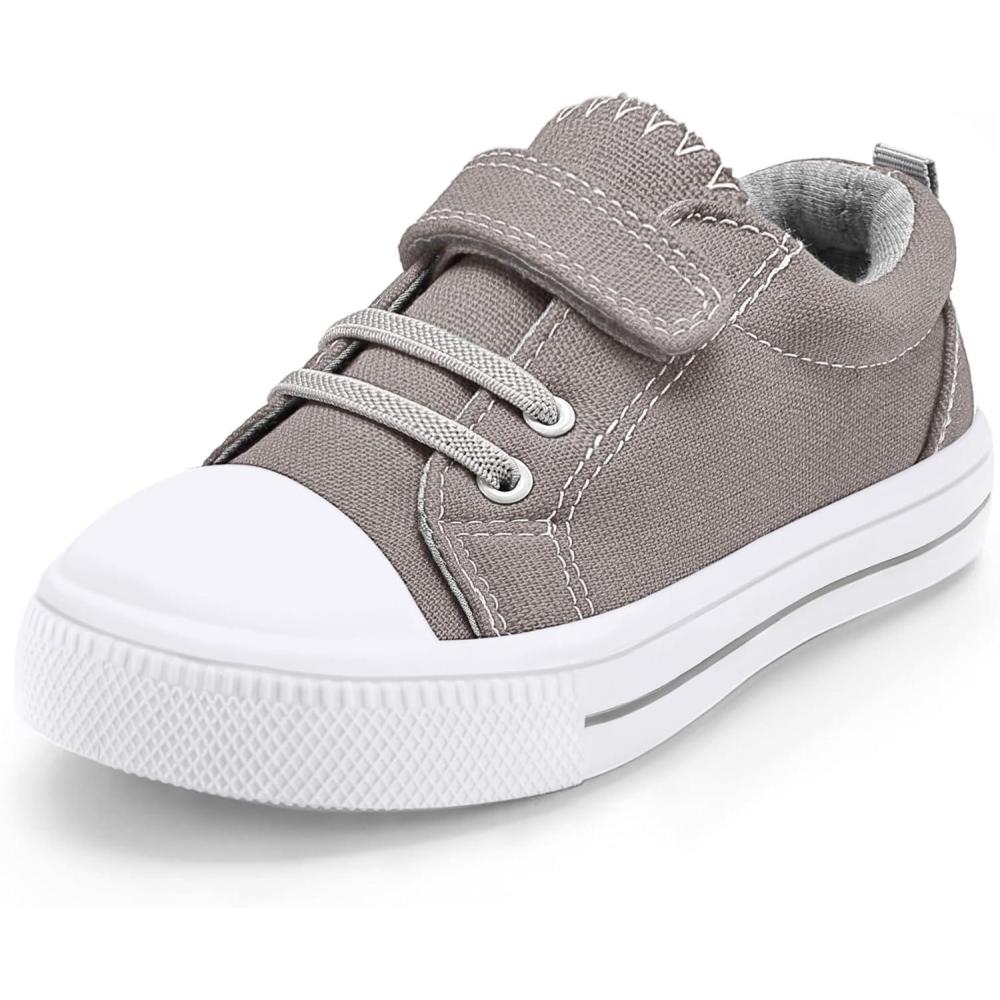 imageK KomForme Toddler Shoes Boys Girls Canvas Sneakers Size 413Grey