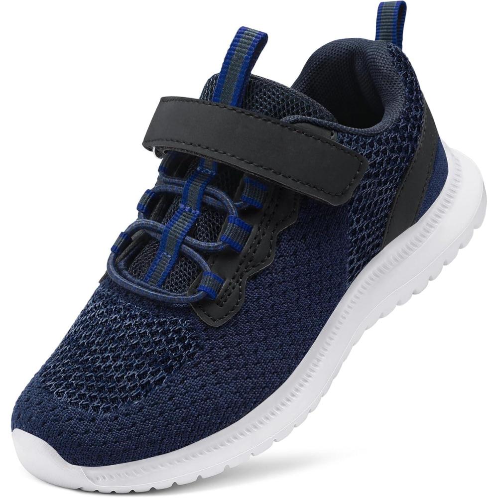 imageRUNSIDE Kids Shoes Boys Girls Sneakers Lightweight Athletic WalkingRunning Tennis ShoesToddlerLittle KidBig KidBnavy