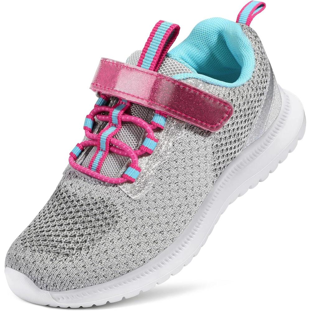 imageRUNSIDE Kids Shoes Boys Girls Sneakers Lightweight Athletic WalkingRunning Tennis ShoesToddlerLittle KidBig KidGrey