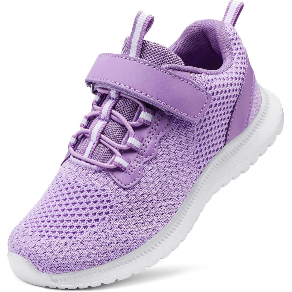 imageRUNSIDE Kids Shoes Boys Girls Sneakers Lightweight Athletic WalkingRunning Tennis ShoesToddlerLittle KidBig KidPurple