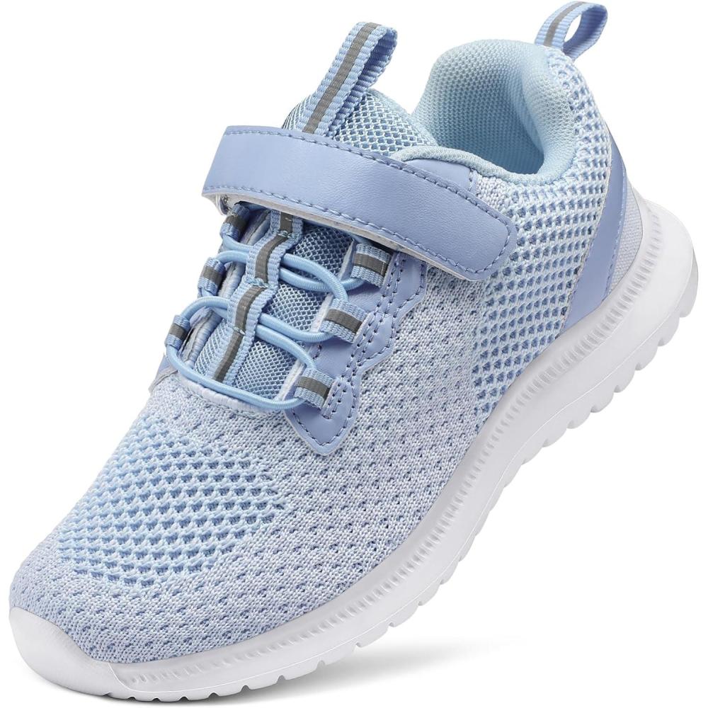 imageRUNSIDE Kids Shoes Boys Girls Sneakers Lightweight Athletic WalkingRunning Tennis ShoesToddlerLittle KidBig KidSky Blue