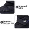 K KomForme Boys Girls Snow Boots Waterproof Winter Outdoor Boots(Toddler/Little Kid/Big Kid)(Black-n)