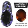 K KomForme Boys Girls Snow Boots Waterproof Winter Outdoor Boots(Toddler/Little Kid/Big Kid)(Blue/Gray)