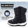 K KomForme Boys Girls Snow Boots Waterproof Winter Outdoor Boots(Toddler/Little Kid/Big Kid)(Dinosaur)