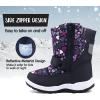K KomForme Boys Girls Snow Boots Waterproof Winter Outdoor Boots(Toddler/Little Kid/Big Kid)(Pink Heart)