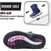 K KomForme Boys Girls Snow Boots Waterproof Winter Outdoor Boots(Toddler/Little Kid/Big Kid)(Star)