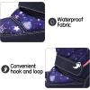K KomForme Boys Girls Snow Boots Waterproof Winter Outdoor Boots(Toddler/Little Kid/Big Kid)(Star)