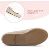 K KomForme Girl’s Ballerina Flat Ankle Strap Dress Ballet Flat Shoes（Toddler/Little Kid/Big Kid）(Golden Glitter)