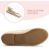 K KomForme Girl’s Ballerina Flat Ankle Strap Dress Ballet Flat Shoes（Toddler/Little Kid/Big Kid）(Golden Pu)