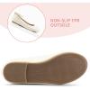 K KomForme Girl’s Ballerina Flat Ankle Strap Dress Ballet Flat Shoes（Toddler/Little Kid/Big Kid）(Ivory White)