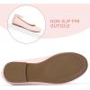 K KomForme Girl’s Ballerina Flat Ankle Strap Dress Ballet Flat Shoes（Toddler/Little Kid/Big Kid）(Pink Pu)
