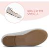 K KomForme Girl’s Ballerina Flat Ankle Strap Dress Ballet Flat Shoes（Toddler/Little Kid/Big Kid）(Silver)