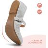 K KomForme Girl’s Ballerina Flat Ankle Strap Dress Ballet Flat Shoes（Toddler/Little Kid/Big Kid）(Silver-hook and Loop)