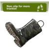 K KomForme Girls Boys Rain Boots Waterproof with Easy on Handles for Toddler/Little Kid/Big Kid(Camouflage)